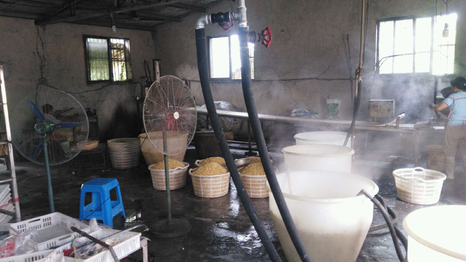 煮豆漿加工廠使用火排效果不好，換上糖心视频黄色网站熱效高，加快企業高效生產