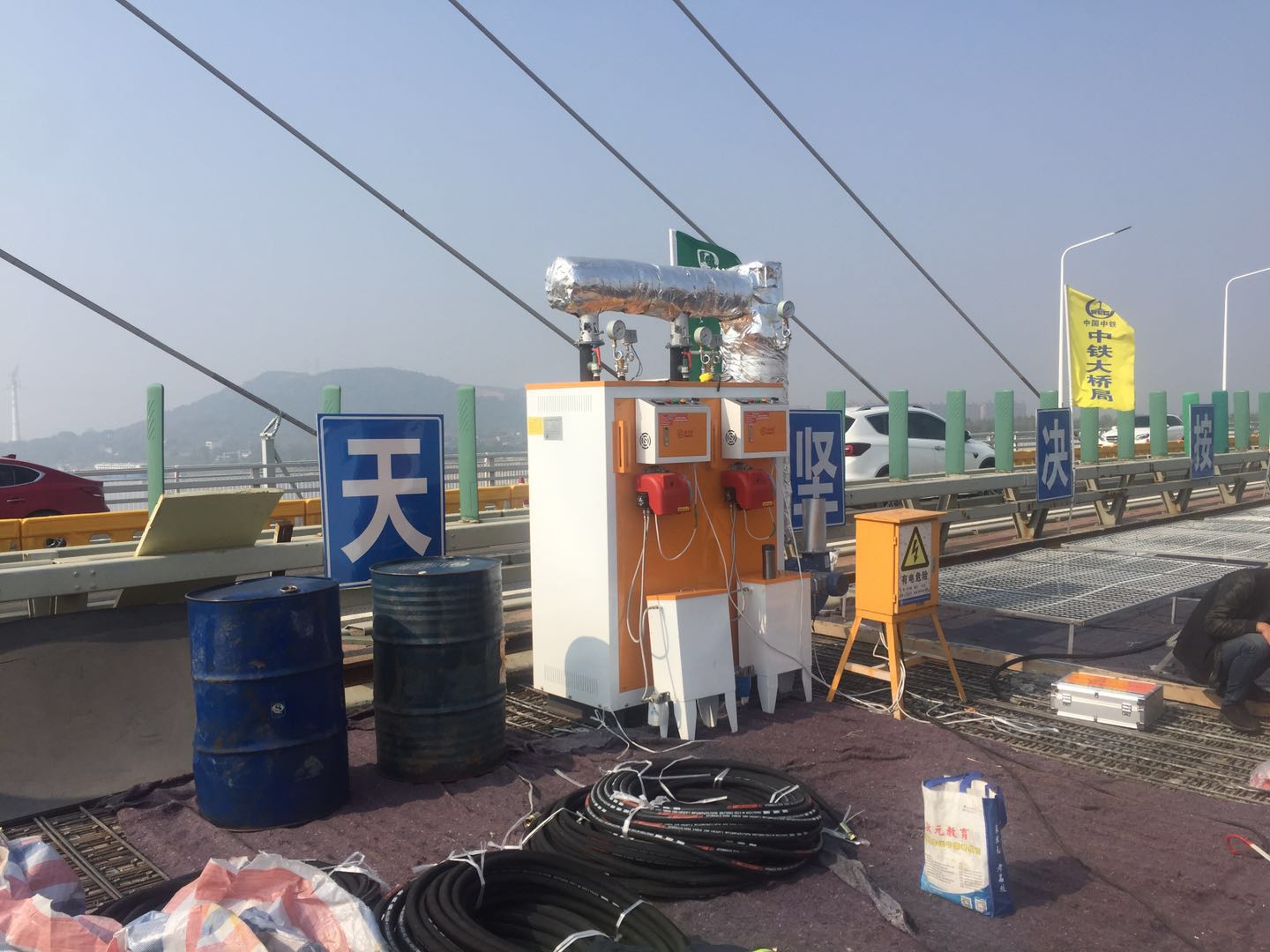 溫度決定養護效果好不好，使用湖南路橋養護電蒸汽發生器